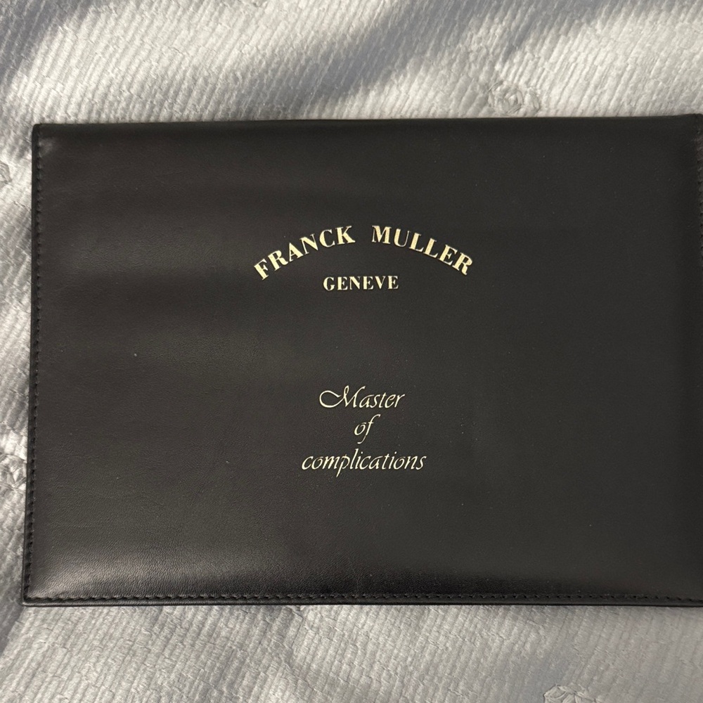 Frank Muller Original Watch certificate cover